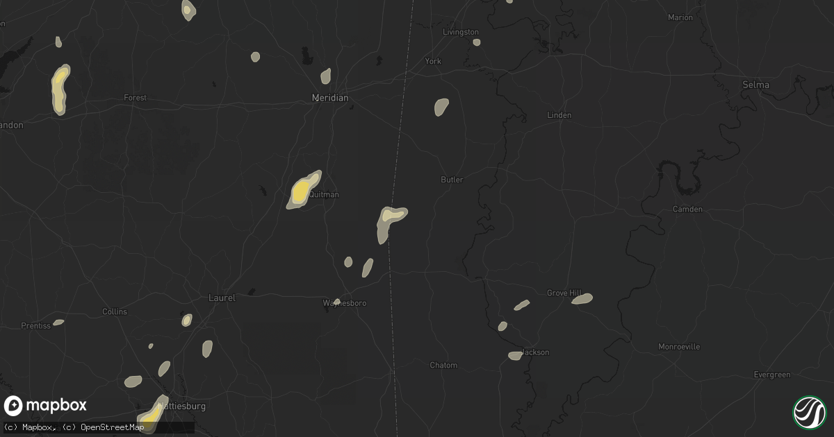 Hail map in Needham, AL on September 21, 2026