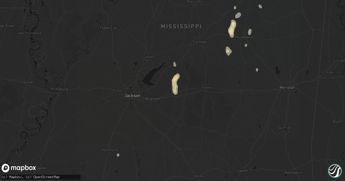 Hail map in Pelahatchie, MS on September 21, 2026