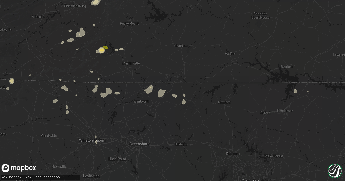 Hail map in Pelham, NC on September 21, 2026