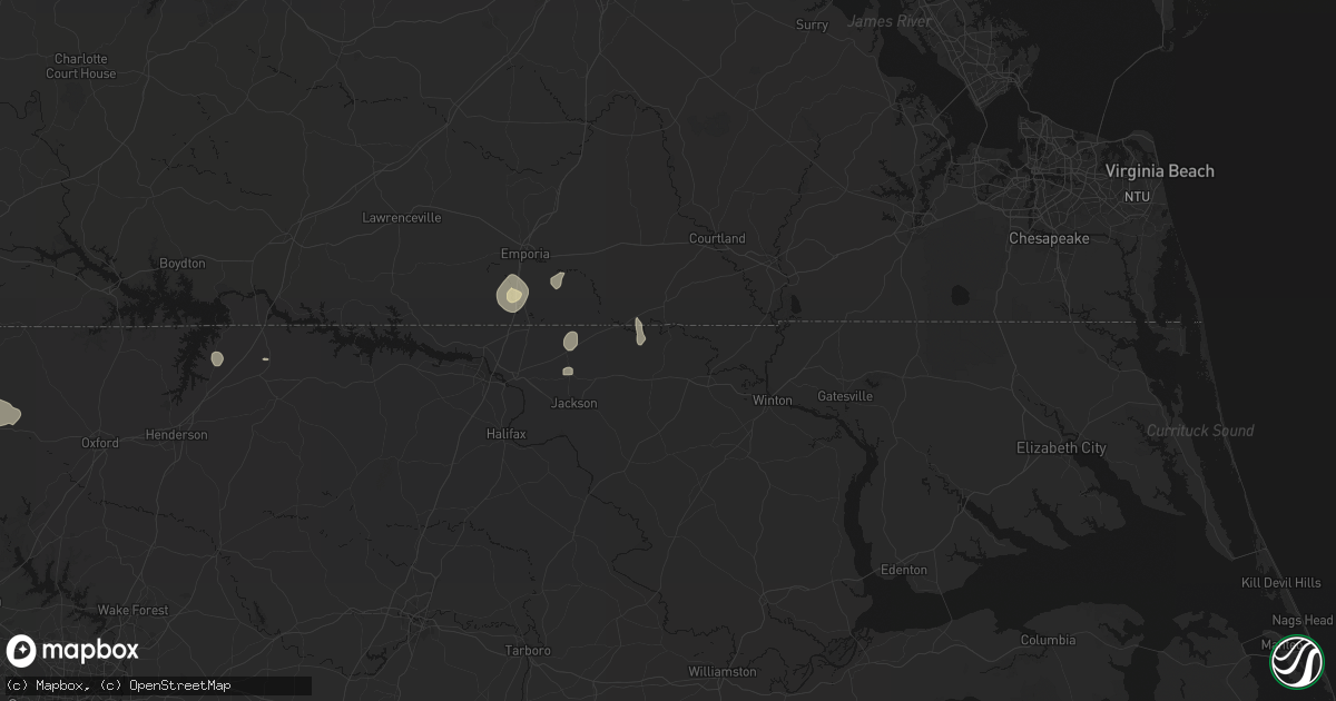 Hail map in Pendleton, NC on September 21, 2026