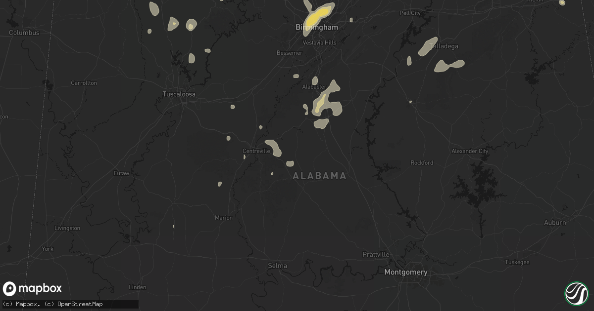 Hail map in Randolph, AL on September 21, 2026