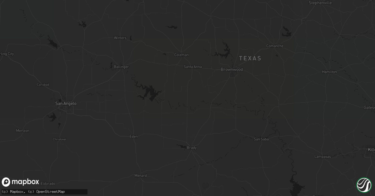 Hail map in Rockwood, TX on September 21, 2026