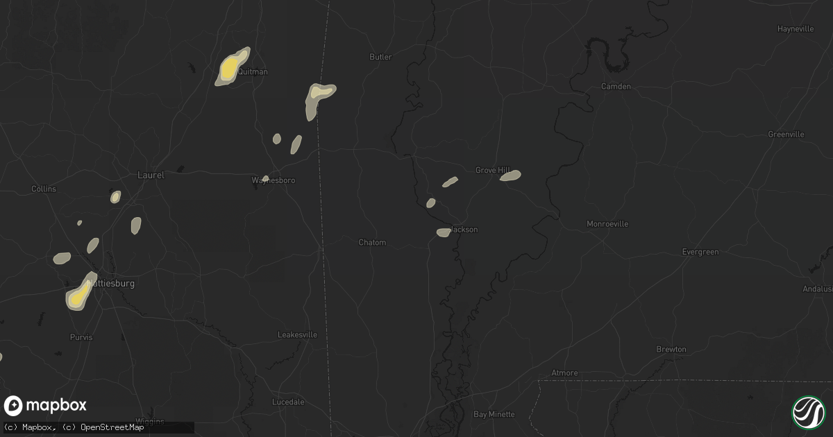 Hail map in Saint Stephens, AL on September 21, 2026