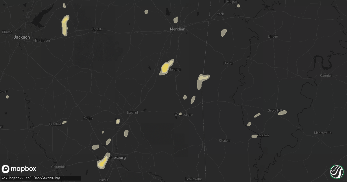 Hail map in Shubuta, MS on September 21, 2026
