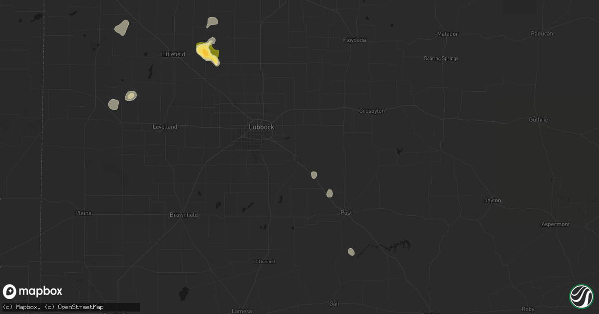 Hail map in Slaton, TX on September 21, 2026