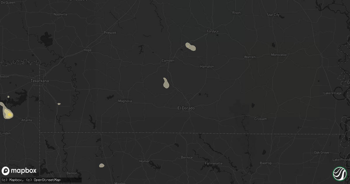 Hail map in Smackover, AR on September 21, 2026