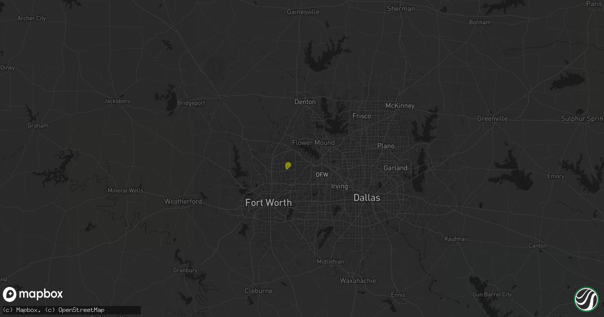 Hail map in Southlake, TX on September 21, 2026