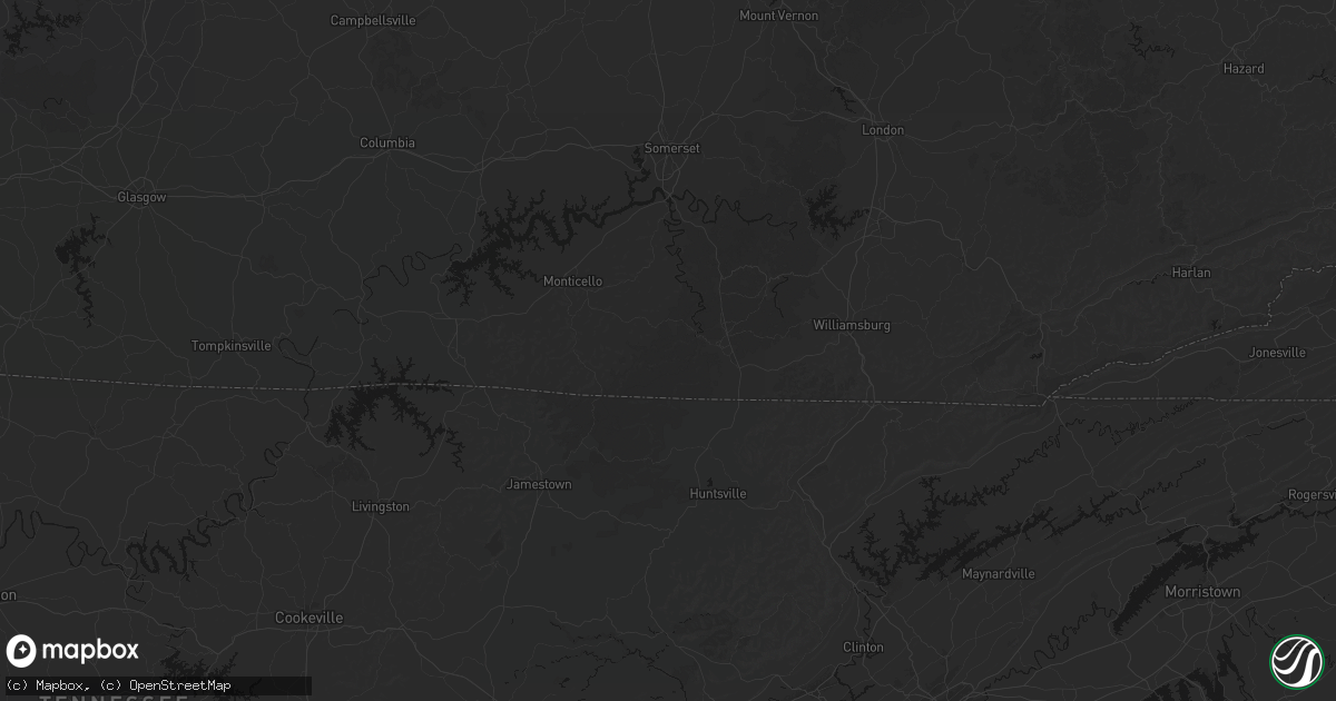 Hail map in Stearns, KY on September 21, 2026