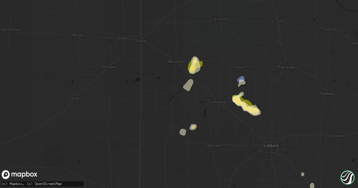 Hail map in Sudan, TX on September 21, 2026