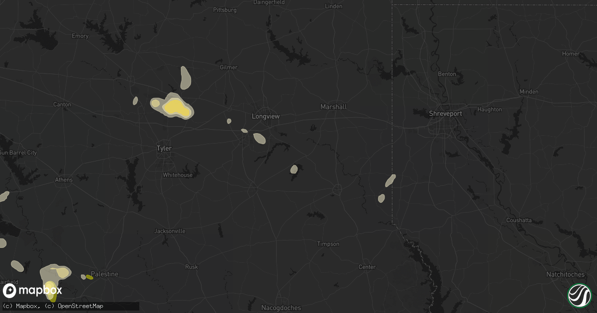 Hail map in Tatum, TX on September 21, 2026