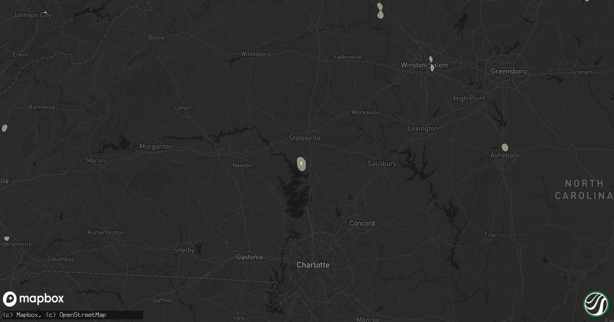 Hail map in Troutman, NC on September 21, 2026