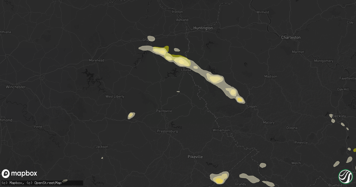 Hail map in Ulysses, KY on September 21, 2026