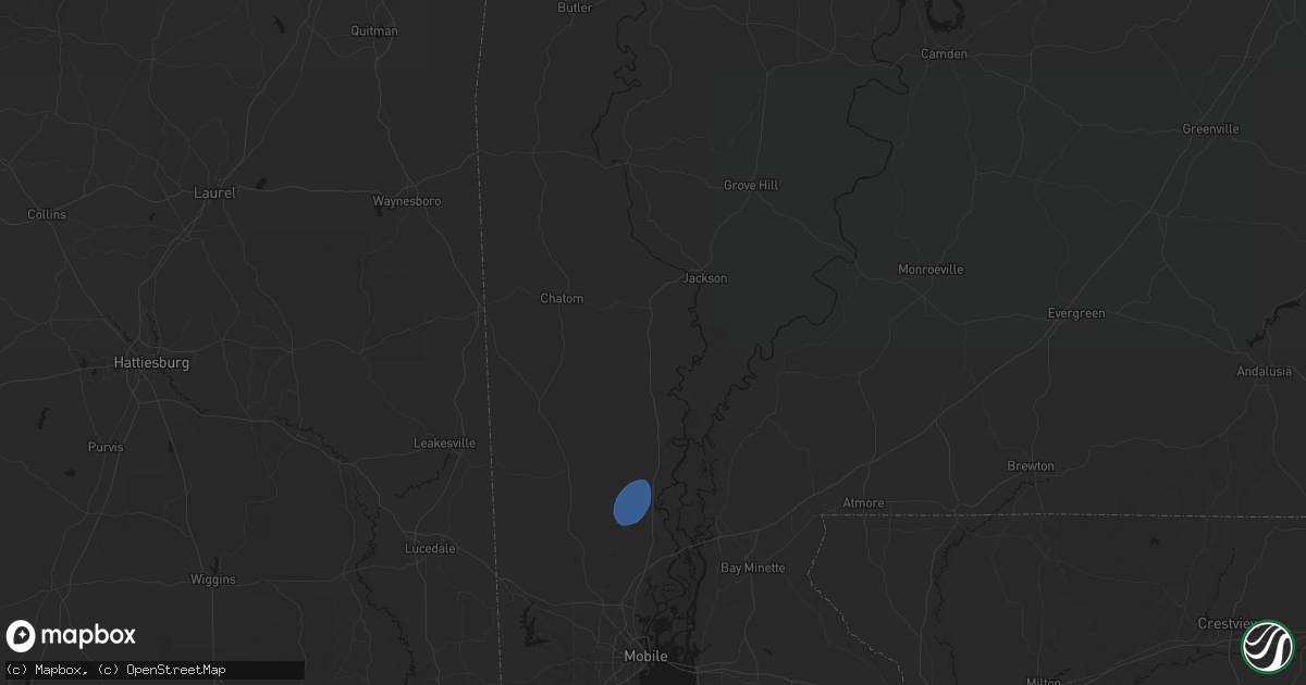 Hail map in Wagarville, AL on September 21, 2026