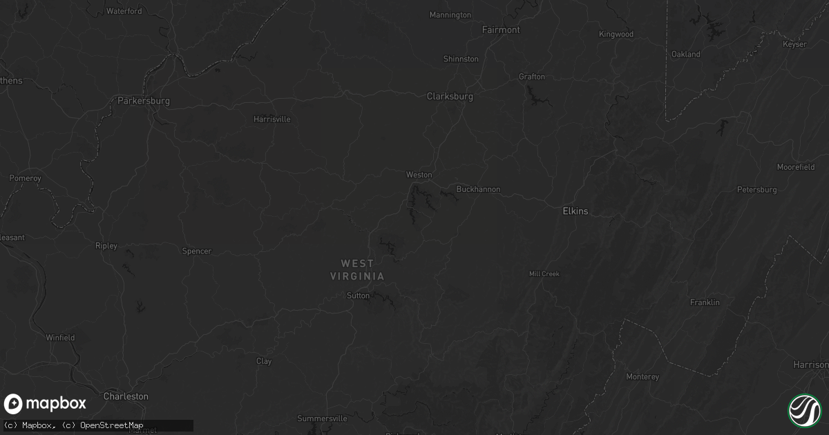 Hail map in Walkersville, WV on September 21, 2026