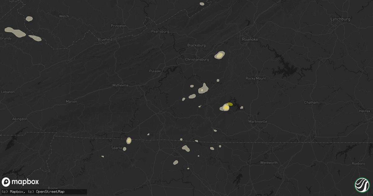 Hail map in Willis, VA on September 21, 2026
