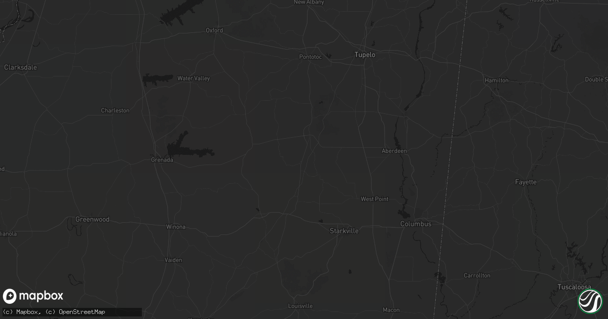 Hail map in Woodland, MS on September 21, 2026