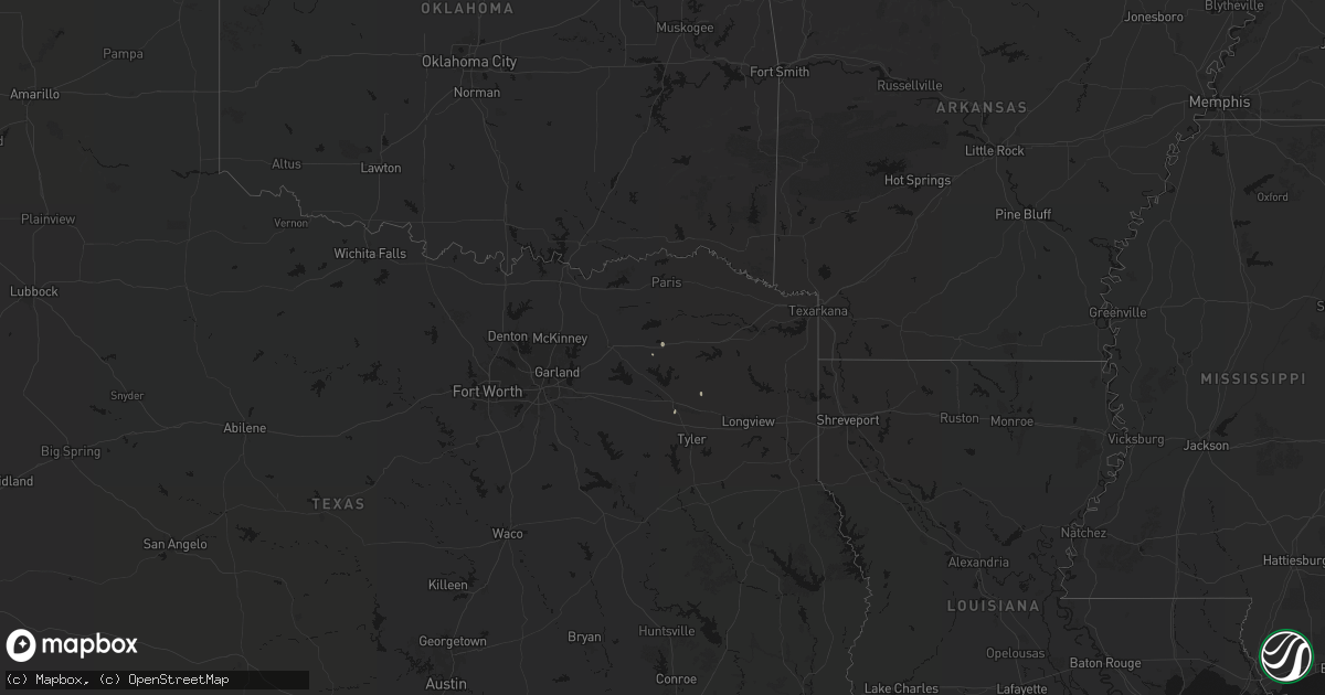 Hail map on September 21, 2026