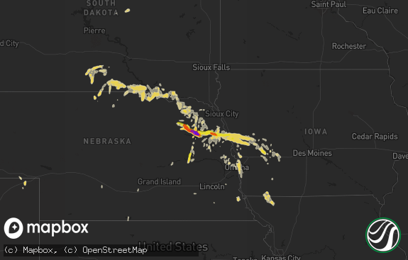 Hail map preview on 09-22-2015