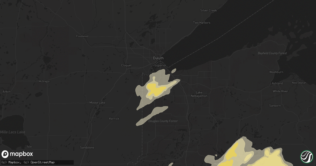 Hail map in Superior, WI on September 22, 2017