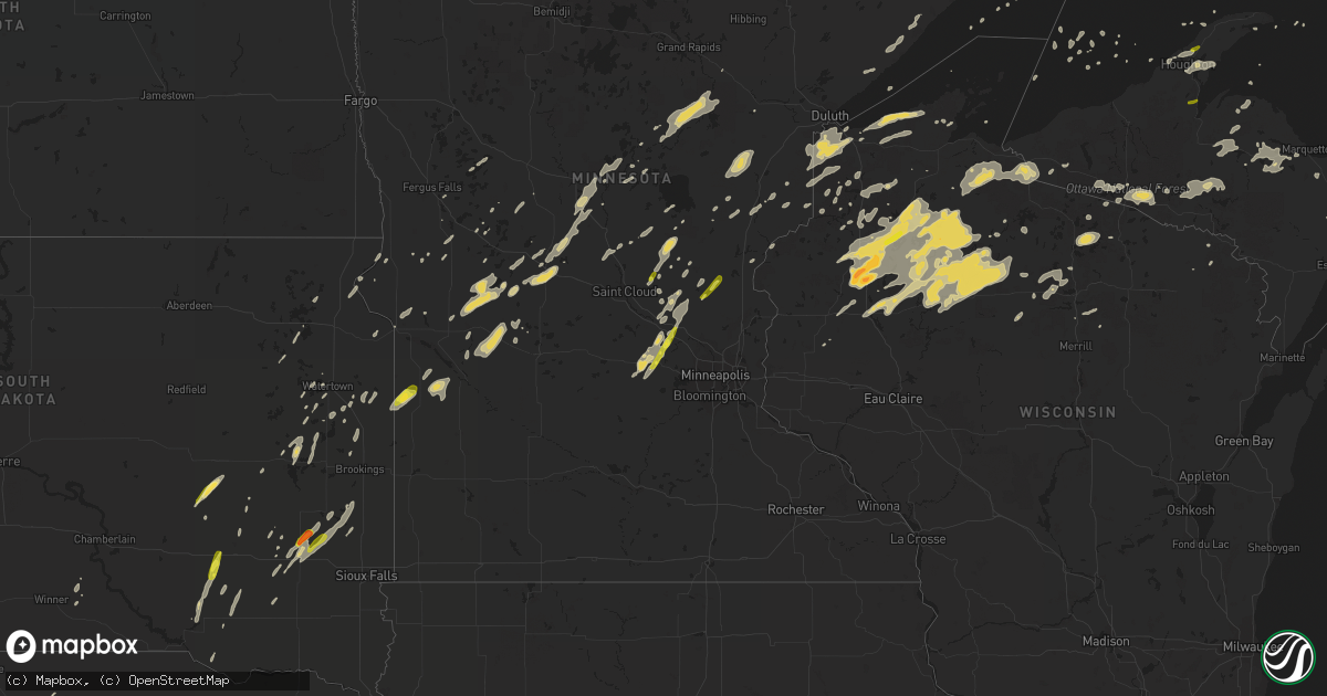 Hail map on September 22, 2017