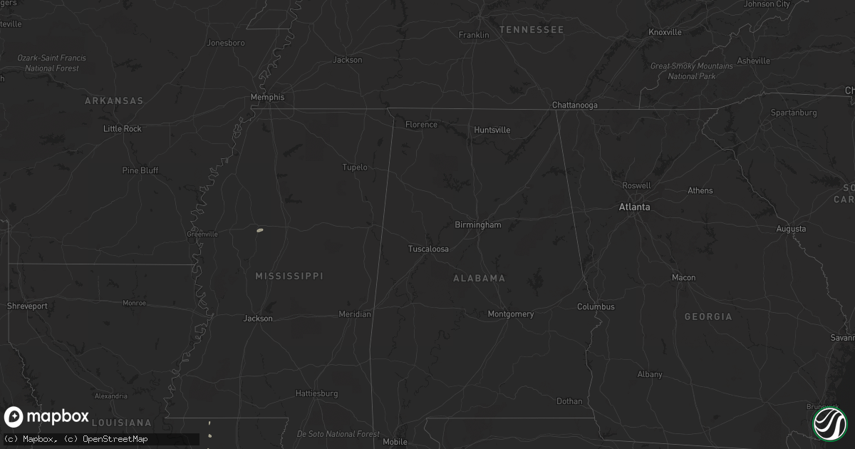 Hail map in Mississippi on September 22, 2018