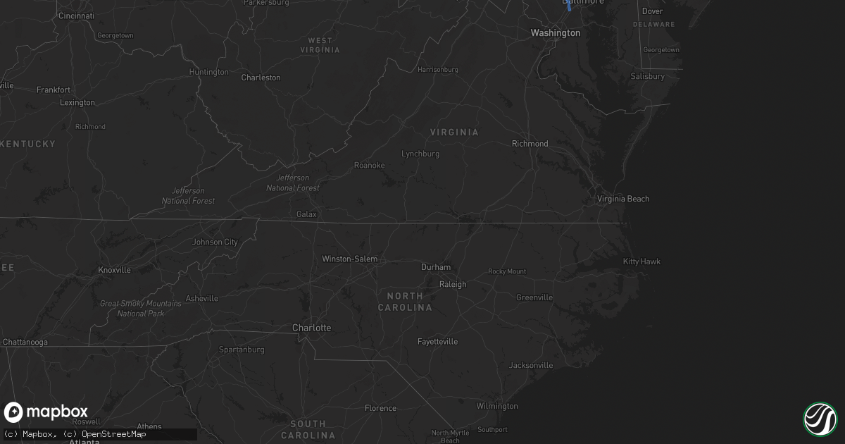 Hail map in Georgia on September 22, 2021