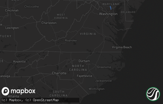 Hail map preview on 09-22-2021