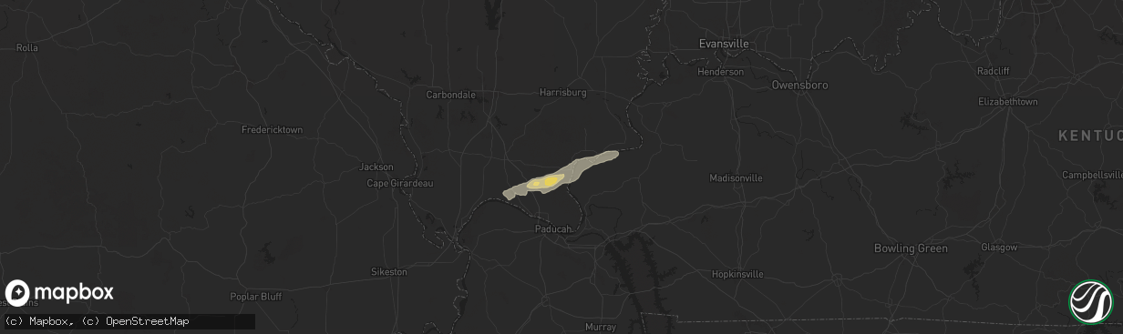 Hail map in Golconda, IL on September 22, 2024