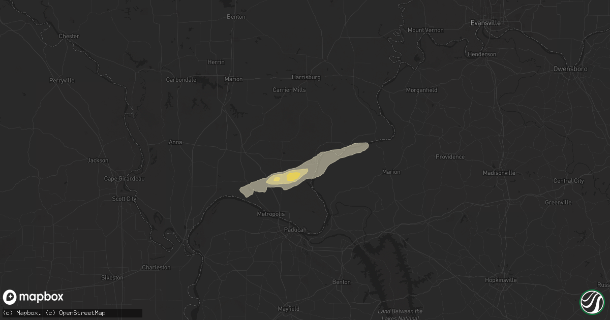 Hail map in Golconda, IL on September 22, 2024
