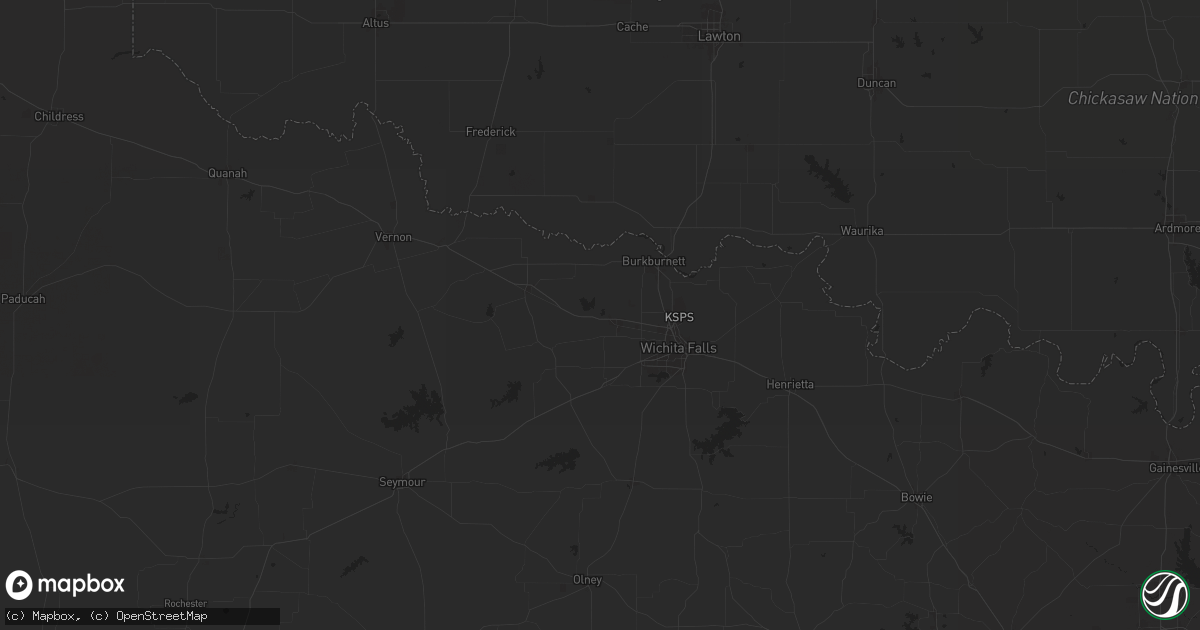 Hail map in Iowa Park, TX on September 22, 2024