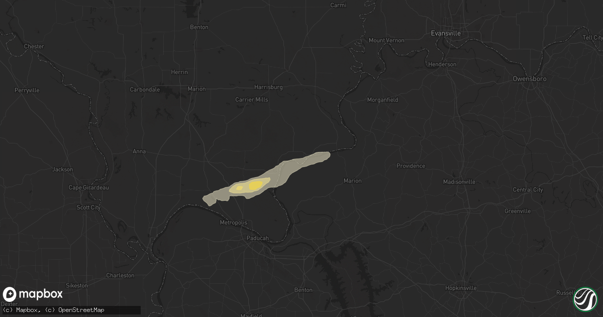 Hail map in Rosiclare, IL on September 22, 2024
