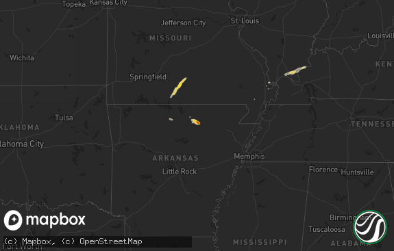 Hail map preview on 09-22-2024