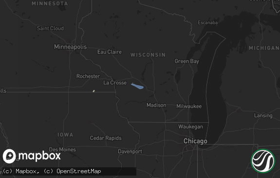 Hail map preview on 09-22-2025