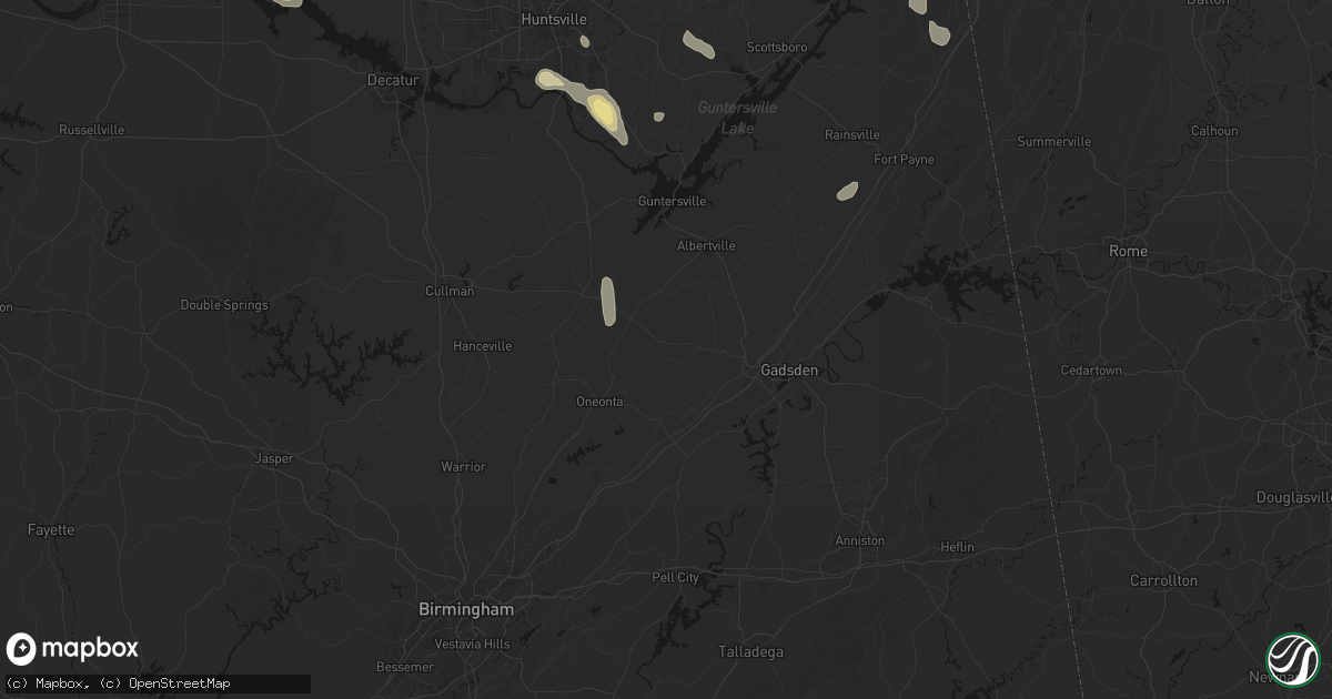 Hail map in Altoona, AL on September 22, 2026