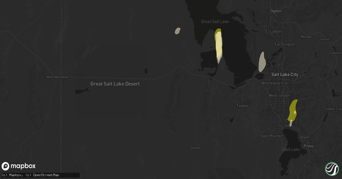 Hail map in Grantsville, UT on September 22, 2026