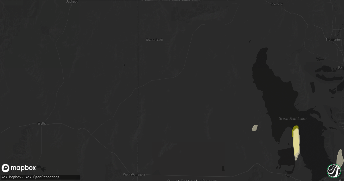 Hail map in Grouse Creek, UT on September 22, 2026