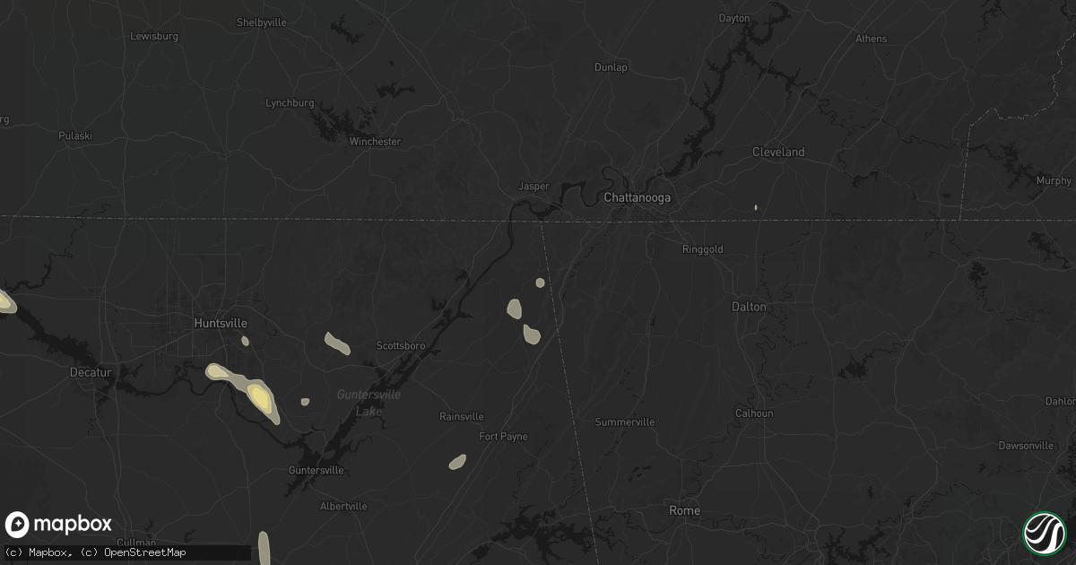 Hail map in Higdon, AL on September 22, 2026