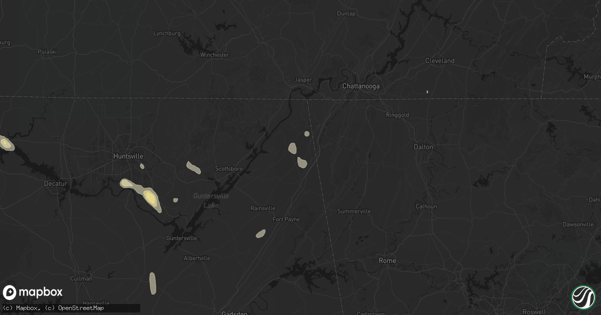 Hail map in Ider, AL on September 22, 2026