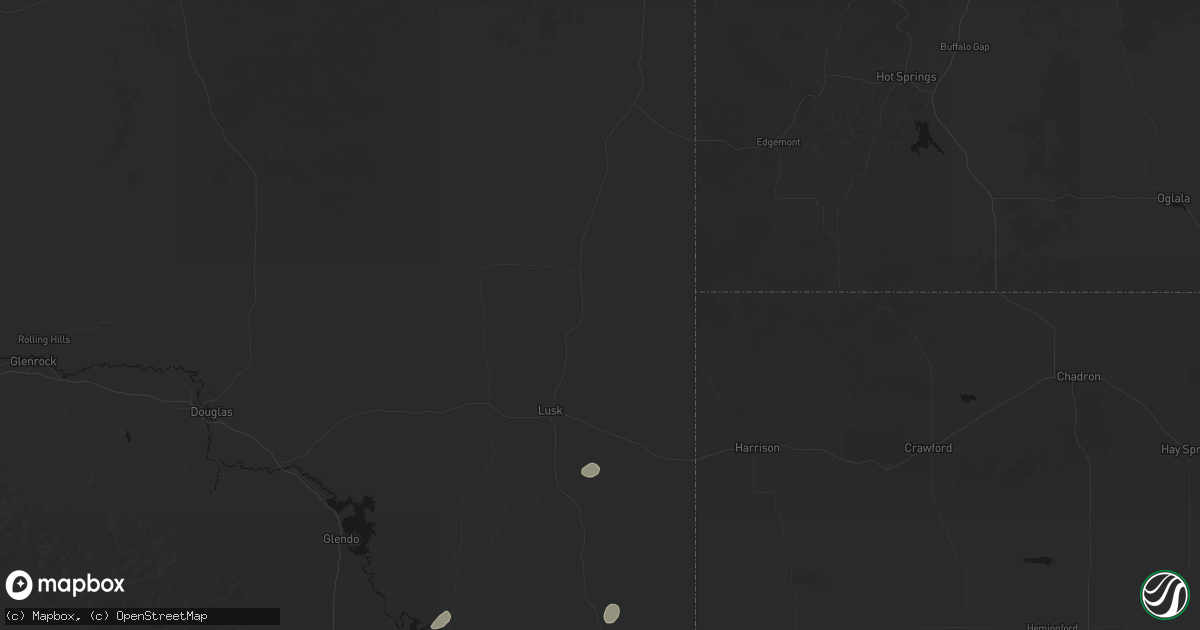 Hail map in Lusk, WY on September 22, 2026