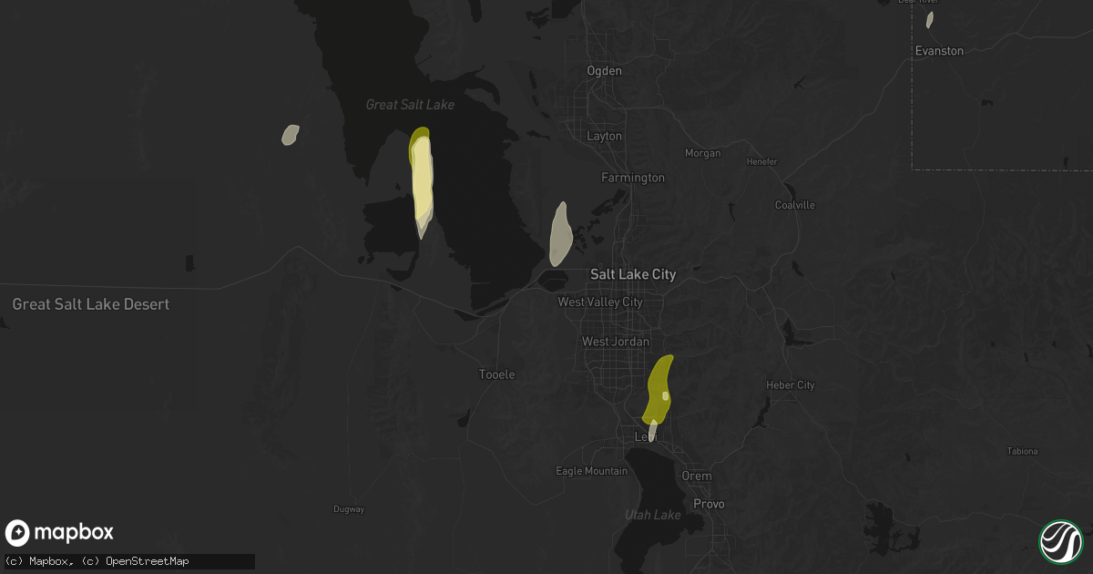 Hail map in Magna, UT on September 22, 2026