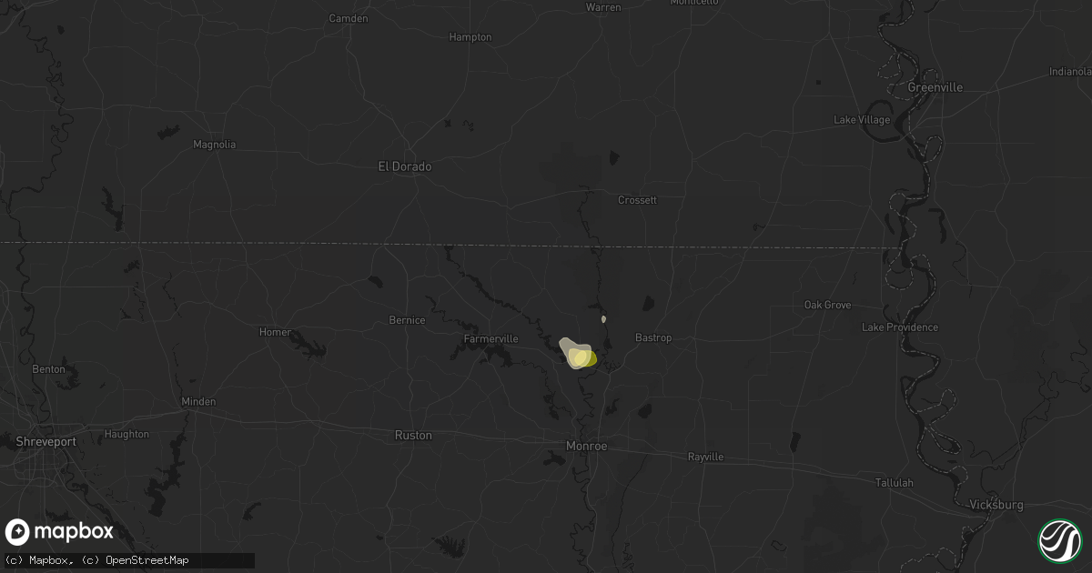 Hail map in Marion, LA on September 22, 2026