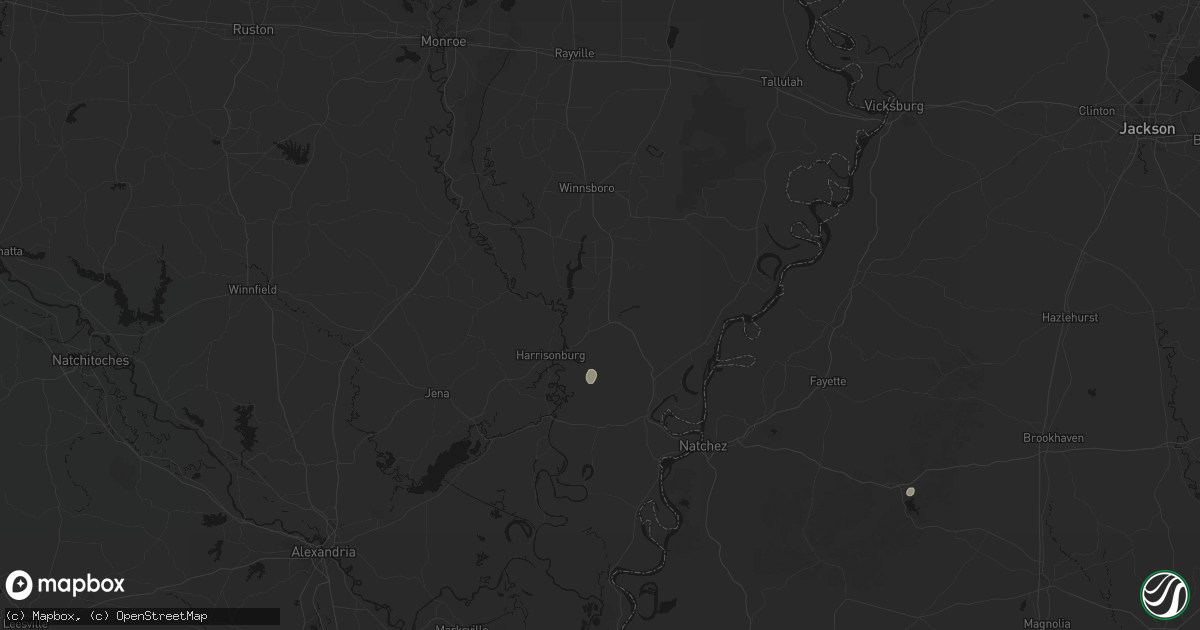 Hail map in Sicily Island, LA on September 22, 2026