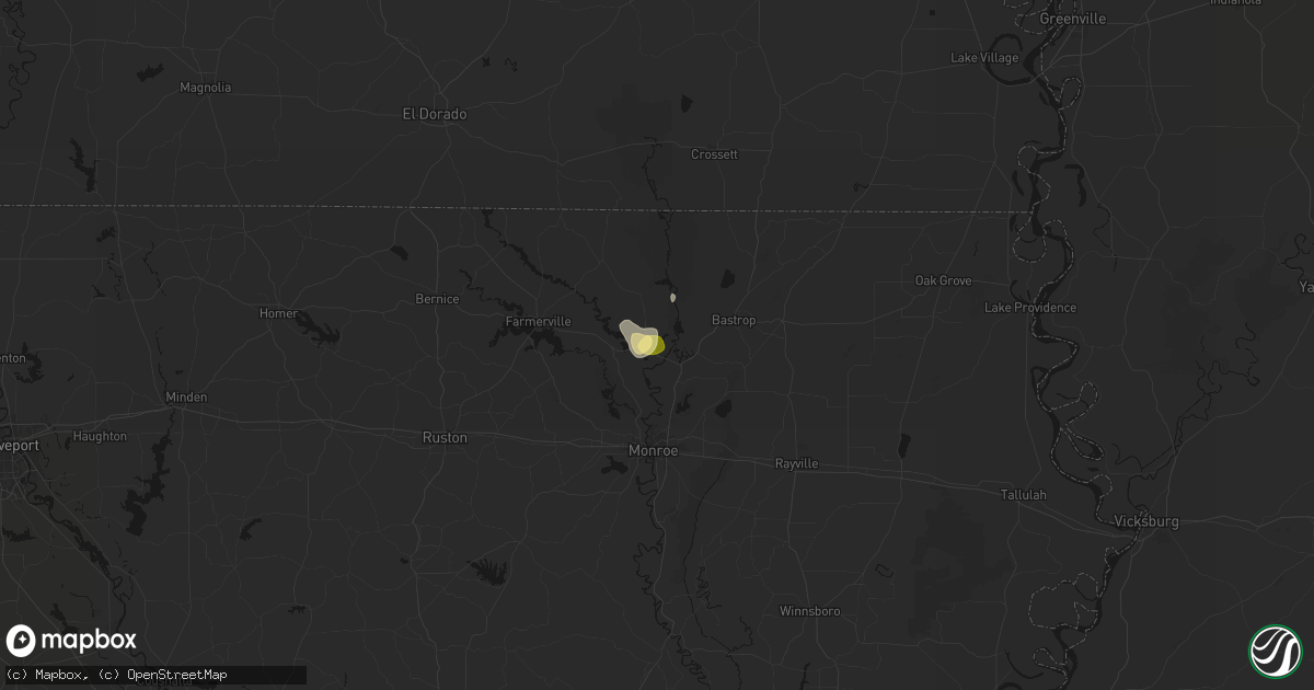 Hail map in Sterlington, LA on September 22, 2026