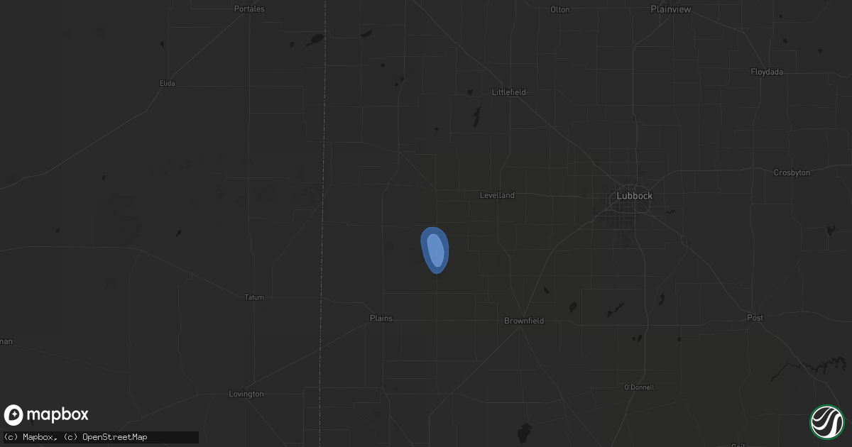 Hail map in Whiteface, TX on September 22, 2026