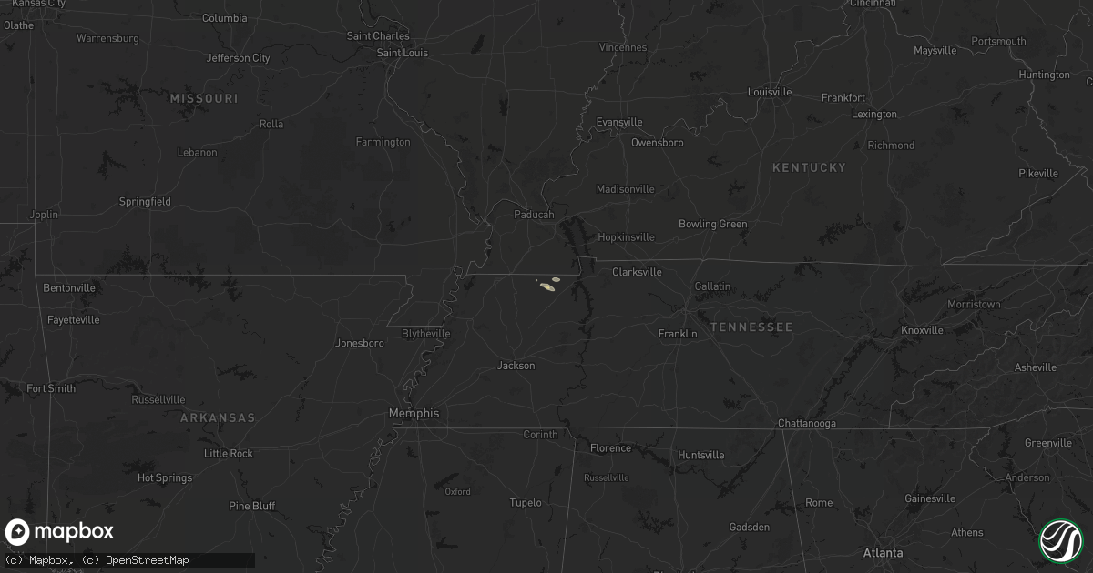 Hail map on September 22, 2026