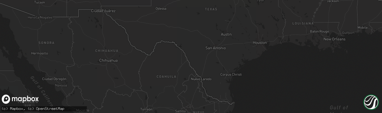 Hail map on September 23, 2011