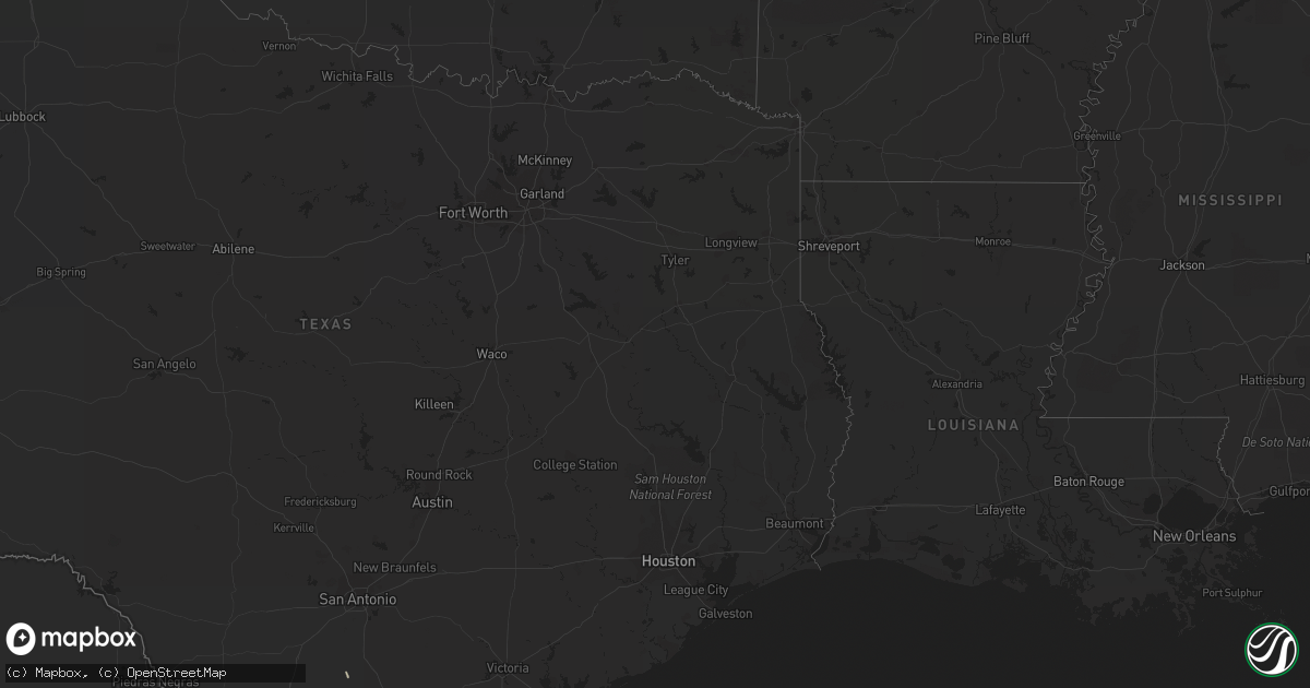 Hail map in Arkansas on September 23, 2012