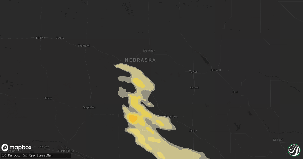 Hail map in Anselmo, NE on September 23, 2014