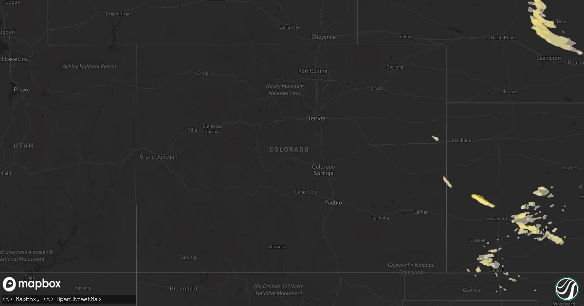 Hail map in Colorado on September 23, 2014