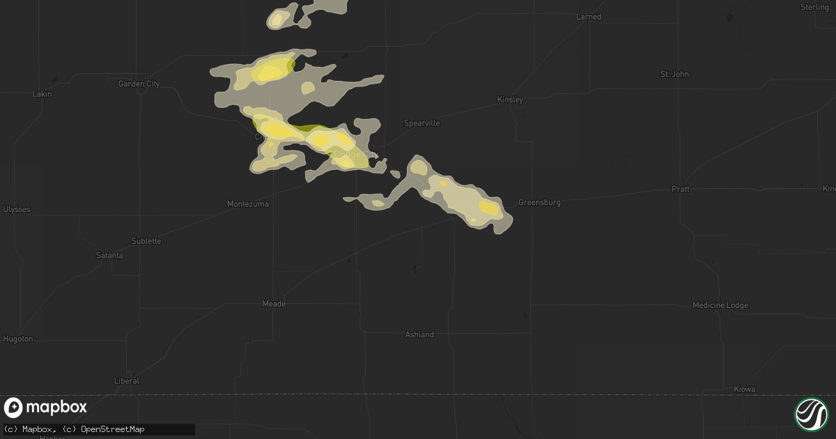 Hail map in Ford, KS on September 23, 2014